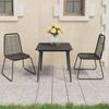 VidaXL Garden Set 3 Pcs Table and Chairs Dining Set Dining Room Furniture Patio Furniture 3060112
