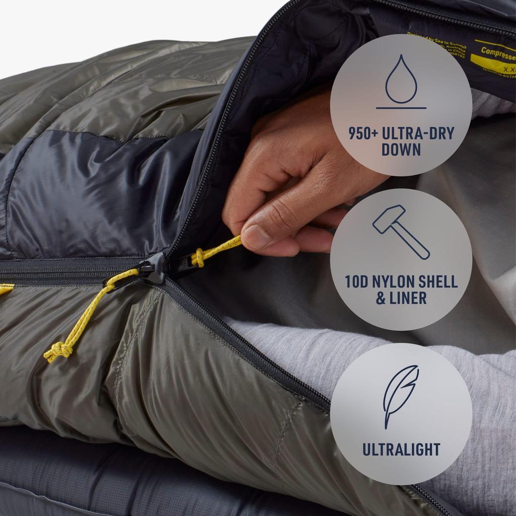Sea to Summit Spark Pro Ультралегкий пуховый спальный мешок, Regular, 30°C,
