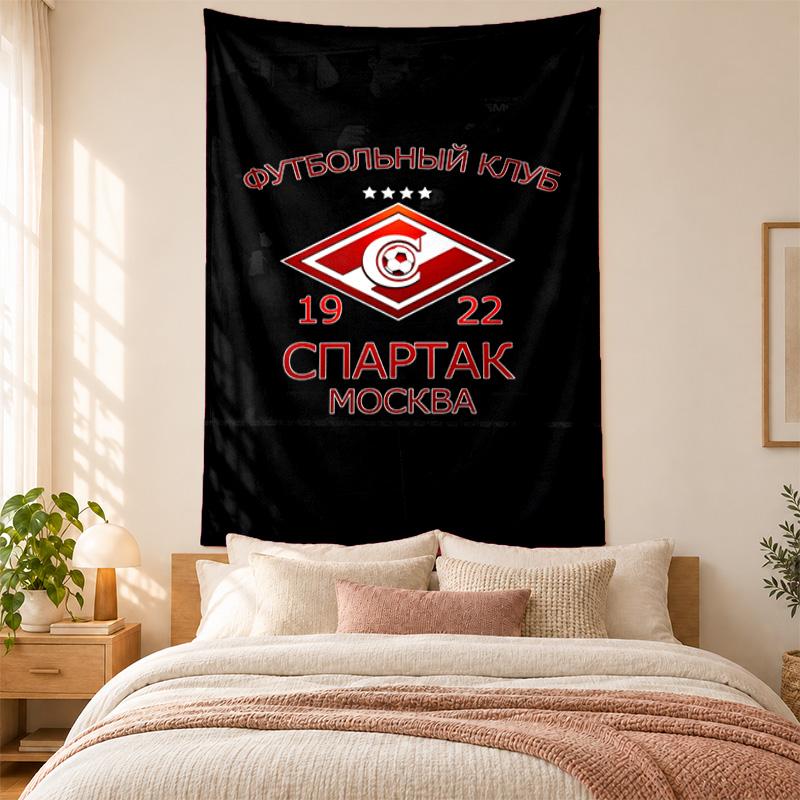 Гобелен ФК «Спартак Москва» высокого качества для украшения стен гостиной, спальни, общежития, идеально подходит в качестве настенного декора для спальни или в качестве праздничного подарка