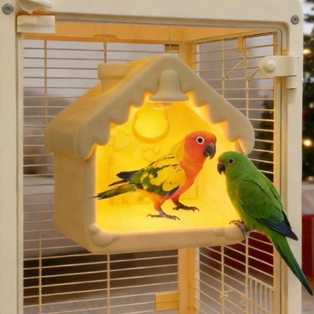 Multi-Purpose Warm Light Bird Breeding Nest Bite Resistant With Pad Parrot Bed House Comfortable Bird Nest Cage Pet Store