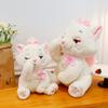 Плюшевые куклы Мари Кошка из мультфильма «Коты-аристократы» Сонное лицо Мари Бант Плюшевые игрушки Животные Мягкие игрушки Игрушка для питомца Подарки