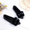Меховые балетки Короткие плюшевые женские туфли Искусственный мех Слипоны на плоской подошве Зимняя обувь Удобные туфли-лодочки с острым носком 568