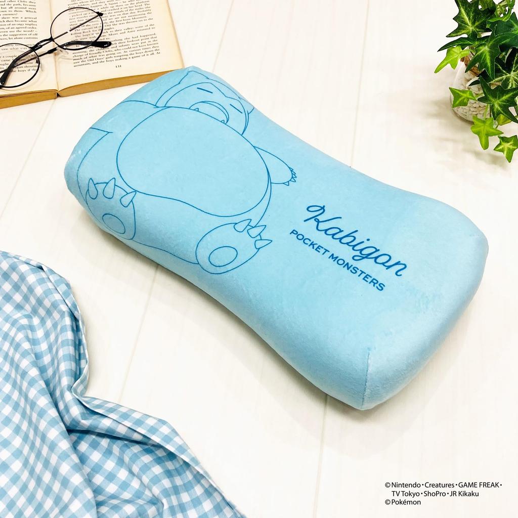 MORIPiLO Morishita подушка из пены с эффектом памяти Pokemon Snorlax 15x31 см, подушка для поддержки талии и спины, мягкая игрушка, подушка Pokemon Pastel Blue 4621202