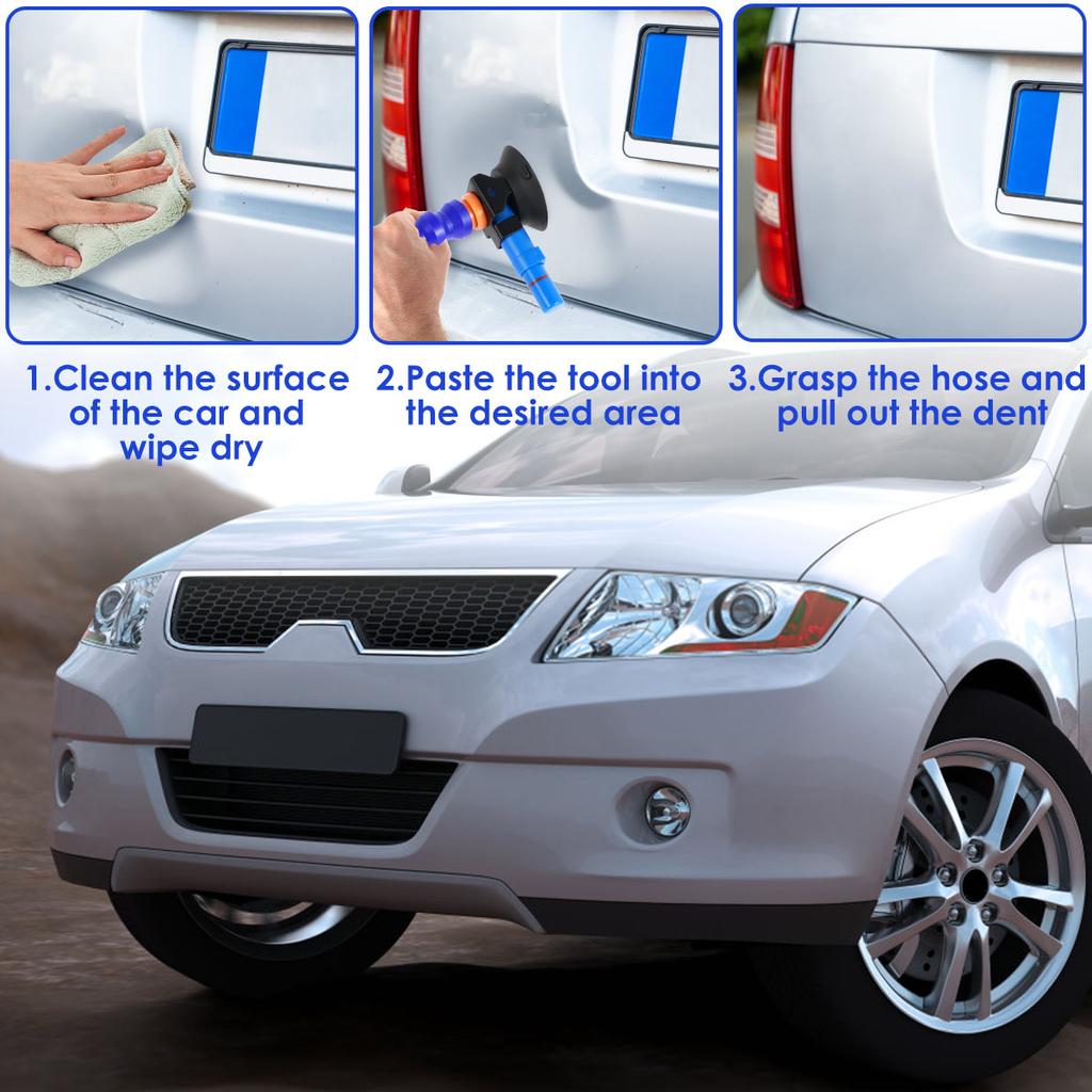 Инструмент для удаления вмятин автомобиля, гибкий съемник вмятин, присоски, многоразовая присоска с ручным насосом для ремонта вмятин автомобиля, автомобильный инструмент для ремонта