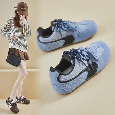 «Женские корейские ретро-белые кроссовки | Весна 2025 | Толстая подошва | Повседневная обувь, визуально увеличивающая рост | S01»