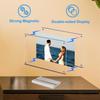 Acrylic Picture Frame 7x5 Inch Picture Floating Display Clear Magnetic Acrylic Frame Double Sided Photo Frame for Desktop Stand (Clear (1 Pack, 5X7)