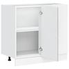 Lyon Kitchen Base Cabinet Concrete Grey Particleboard