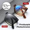 Модные складные портативные фотохромные очки для чтения, очки для пожилых людей с защитой от синего света при пресбиопии, сверхлегкие компьютерные очки