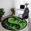 1 шт. Круглый ковер Yin Yang Tree для офиса, комнатный коврик, подходящий для офиса, под офисные стулья, спальни, гостиной, домашнего декора 205