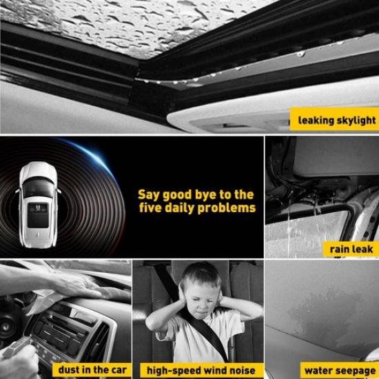 10 футов Резиновый уплотнитель Уплотнительная лента Дверь Окно Замок Багажник Кромка капота Отделка для Автомобиля Внедорожника