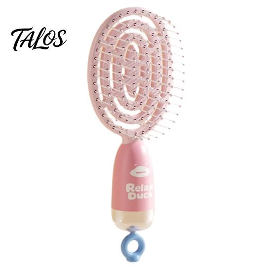 Lightweight Hair Comb Air Cushion Brush with Scalp Massage Bead, Vented Detangling Brush, Anti-Static Long Curly Styling for Women Men Portable