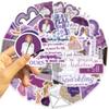 50 фиолетовых наклеек-граффити с альбомом Тейлор Свифт Speak Now для гитары, ноутбука, чемодана, DIY, водонепроницаемые наклейки
