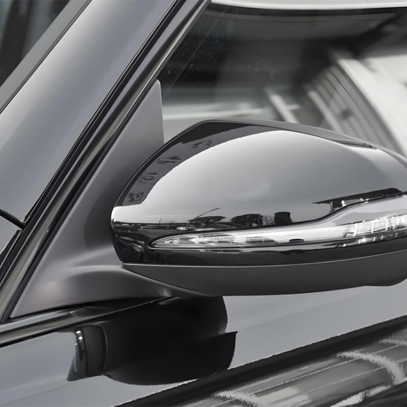 Black Front Window Triangle Trim Mirror Cover Base Holder for Mercedes-Benz W247 GLB-Class