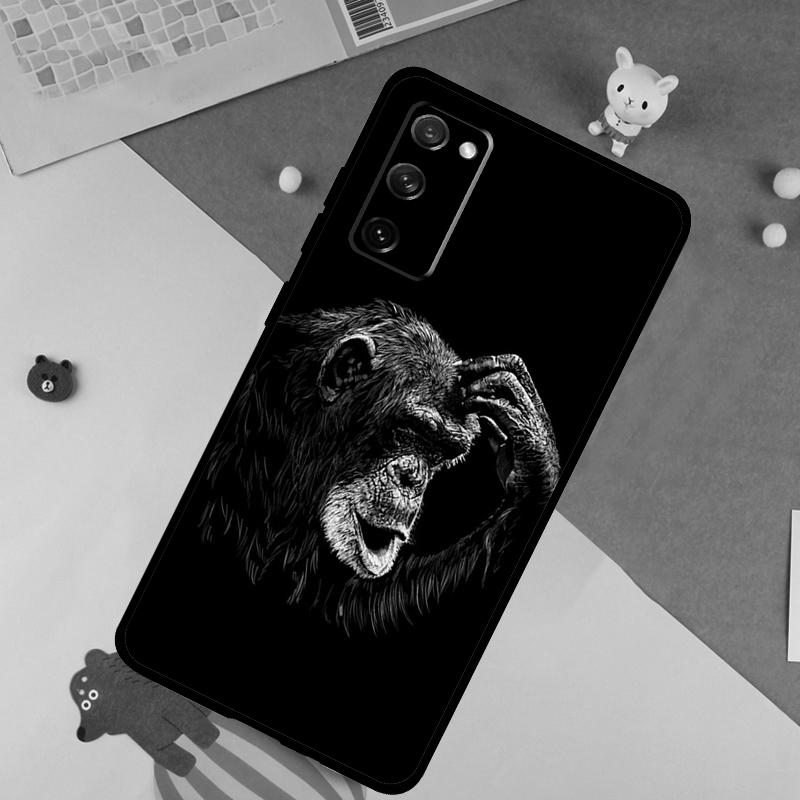 Monkey Gorilla Ape Baby Soft Case For Samsung Galaxy S24 Ultra S9 S10 S20 S22 S21 Plus S23 FE S25 Ultra Funda Cover
