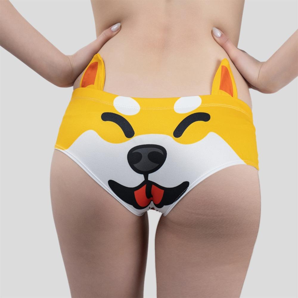 3D Ear Women Lingerie Little Fox Shiba Lnu Pig Sheep Printed Comfortable Lady Panties Breathable Girl Knickers Women Girls