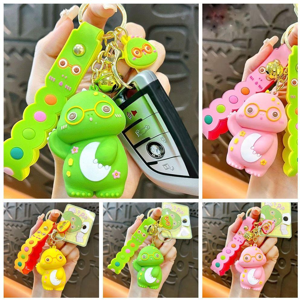 Брелок-подвеска Lucky Glasses Dinosaur Flower Pattern Lucky Dinosaur Unisex