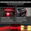Motorcycle LED Tail Light Strips Flexible 48 LED Red Rear Brake Stop Tail Lihgt Amber Turn Signal Lamp Taillight Accessorie