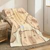 Capybara cute Throw Lightweight 240g Flannel Blanket Soft Skin-friendly for Summer Cooling