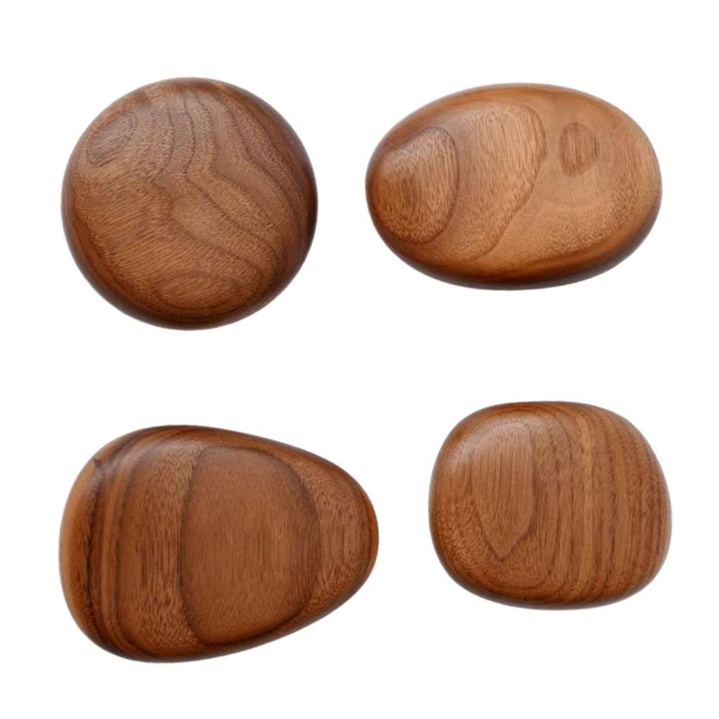 2x 4x Wall Mounted Wood Hooks Wooden Coat Rustic Modern Cabinet Knobs for
