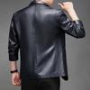 Men's Large Size Lapel Versatile PU Small Suit Leather Jacket Men's Trendy Spring and Autumn Leather Jacket