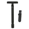 Manual Razor Double Edge Metal Comfortable Grip Safety Beard Shaver Trimmer with Cleaning Brush for