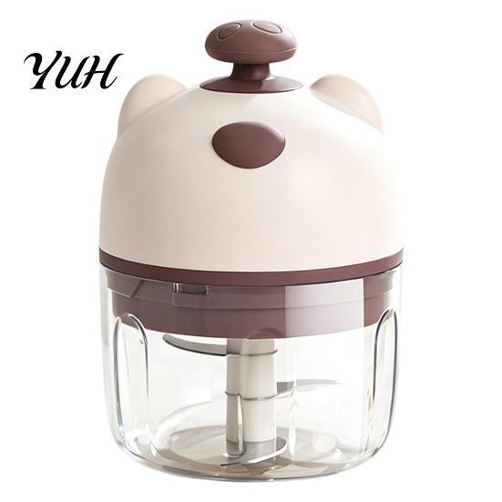 Electric Garlic Chopper Masher, Portable Wireless Food with Stainless Steel Blades, Mincer for Spices Rechargeable Mini Vegetable Crusher Kitchen