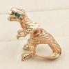 1 Pair Dinosaur Earrings Dinosaur Figure Rhinestone Eye Good Detail Realistic Dinosaur Piercing Earrings Punk Style Cool Lady Earrings