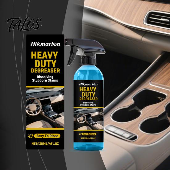 Oil Stain Dissolver Spray Car Interior Cleaner, 120ml Heavy Remover for Leather Gear Lever Cleaner Plastic Vinyl, Spray, Steering Wheel