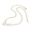 Origin: Zhuji freshwater pearl double-layered clavicle chain necklace with pendant