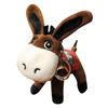 Fluffy Donkey Plush Keychain Soft Donkey Plush Toy Mini Donkey Stuffered Dolls  Female Lady Girl