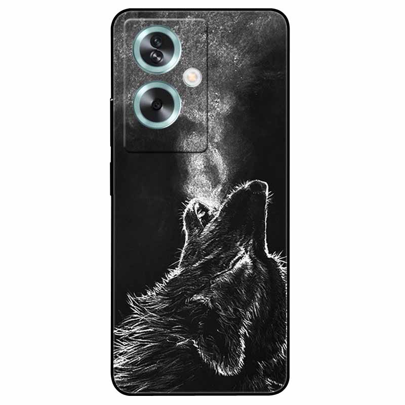 For OPPO A79 5G A 79 Case Silicone Soft Wolf Lion Cat Black Bumper Funda Coque for OPPO A79 CPH2553 OPPOA79 Cover Protective Bag