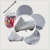 4-Yard PEVA Silver Motorcycle & Bicycle Cover: Rainproof, Sunscreen, Snowproof