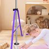 Children Gymnastics Bar, Height Adjustable from 88.9-129.54 Cm, Convenient for Storage, Non-Slip, Suitable for Home/Outdoor Training for Beginners And
