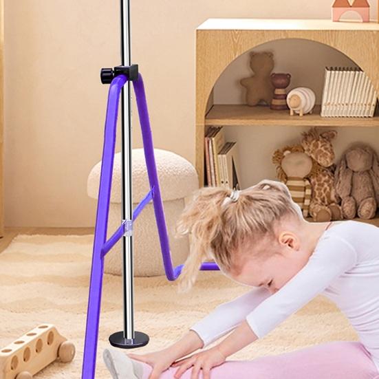 Children Gymnastics Bar, Height Adjustable from 88.9-129.54 Cm, Convenient for Storage, Non-Slip, Suitable for Home/Outdoor Training for Beginners And