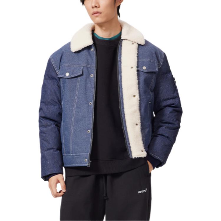 Levi's Down Jackets Men's Blue Lapel Moderate Other A5161-0001
