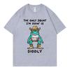 Funny Cowboy Frog Meme Tshirt Men Women Clothing High Quality Fashion Short Sleeve Tshirts Summer Casual Loose Cotton T Shirts