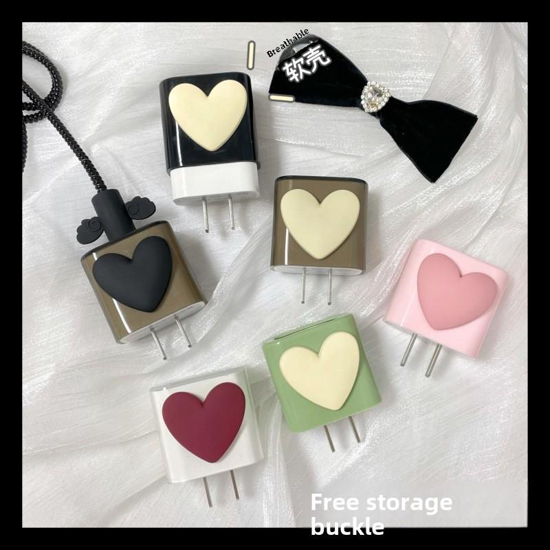 Black Heart 20W Apple Data Cable Protector для iPhone 14 Pro Max Fast Charger