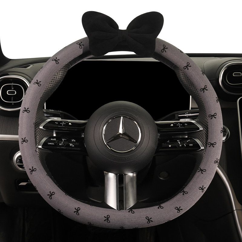 2025 New Four Seasons Bow Car Steering Wheel Cover