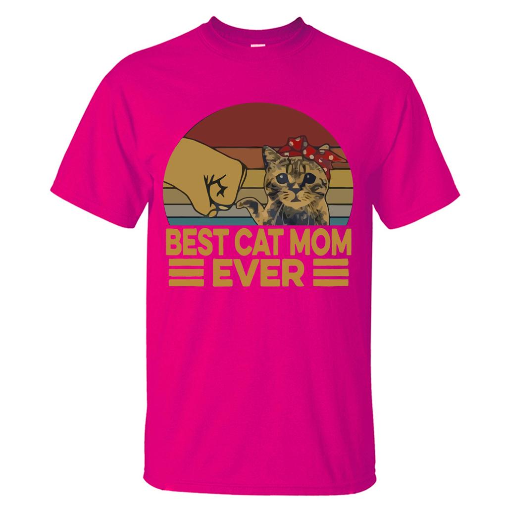 Best Cat Dad Ever Summer Men's T Shirt Cotton Short Sleeve Fashion Cute Streetwear Animal Cats Male Tops Casual Tshirt