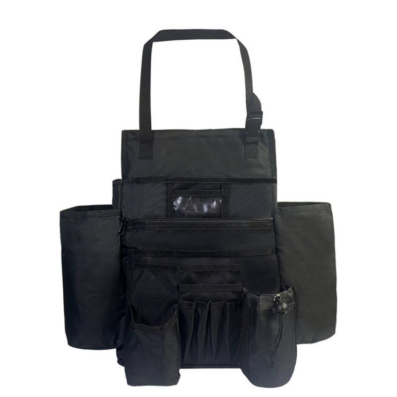 Органайзер на переднее сиденье автомобиля, сумка для хранения спинки с несколькими карманами, разделителями, регулируемое плечо