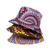 Summer Fisherman Hat Reversible Harajuku Bucket Hats For Women Men Street Hip Hop Cap Rainbow Tie Dye Printed Fishing Hat