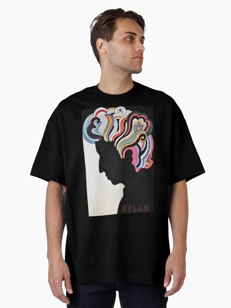 Bob Dylan Rainbow Dylan Face Coll Oversized T-Shirt