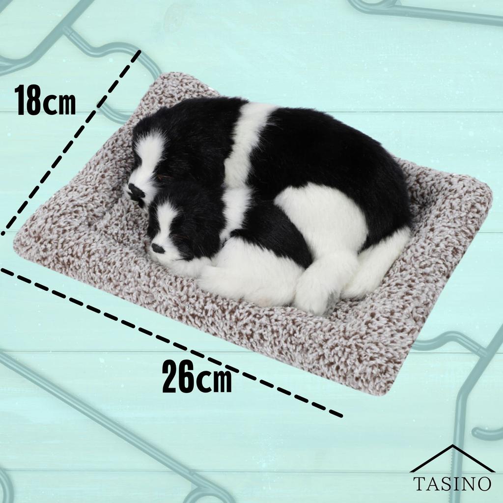 TASINO Плюшевая игрушка Собака Фигурка 26 x 18 см Реалистичная Милая Реалистичная Колли Родитель и (Приграничный ребенок)