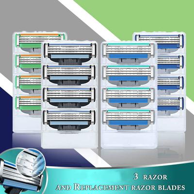 4 шт. новых бритвенных лезвий для Gillettee Mache 3 Turbo Safety Manual Shave Machines для мужчин со сменными лезвиями