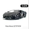 1:24 Bolide Revuelto Alloy Model Diecast Car Toys Doors Opened Sound Light Pull Back Miniature Vehice Boy Adult Birthday Present