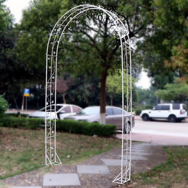 Beiyou Wrought Iron Garden Trellis Arch