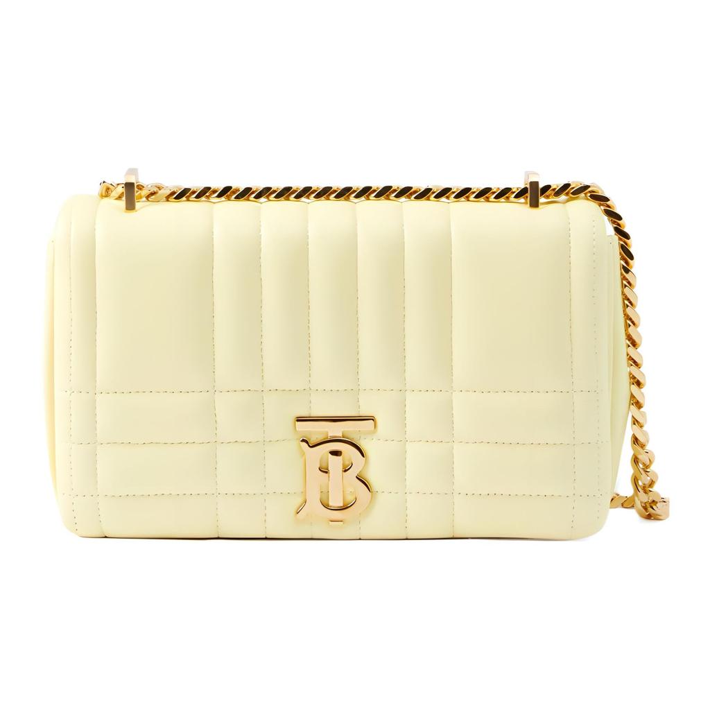Burberry Lambskin Lola Bag, Crossbody Bag, Shoulder Bag Small Women's Cold Lemon 80661461