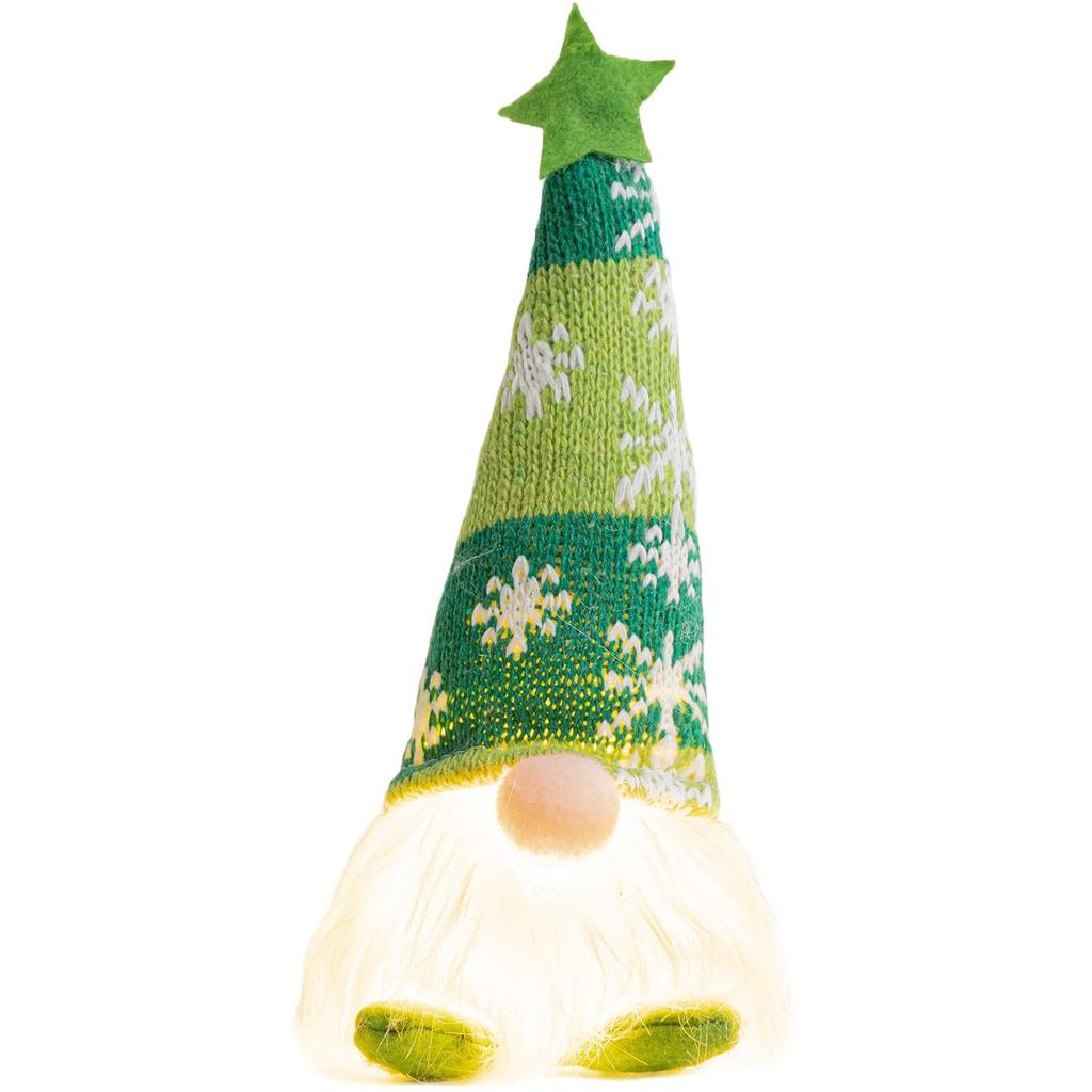 Luminous Gingerbread, No-Face, and Rudolph Christmas Ornament Dolls