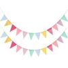 YUANSHOP1 Flag Garland Triangle Flag Set of 2 Banner Camp Flag Birthday Party Decoration Christmas Ornament Grand Camp Deco Flag 4m Length