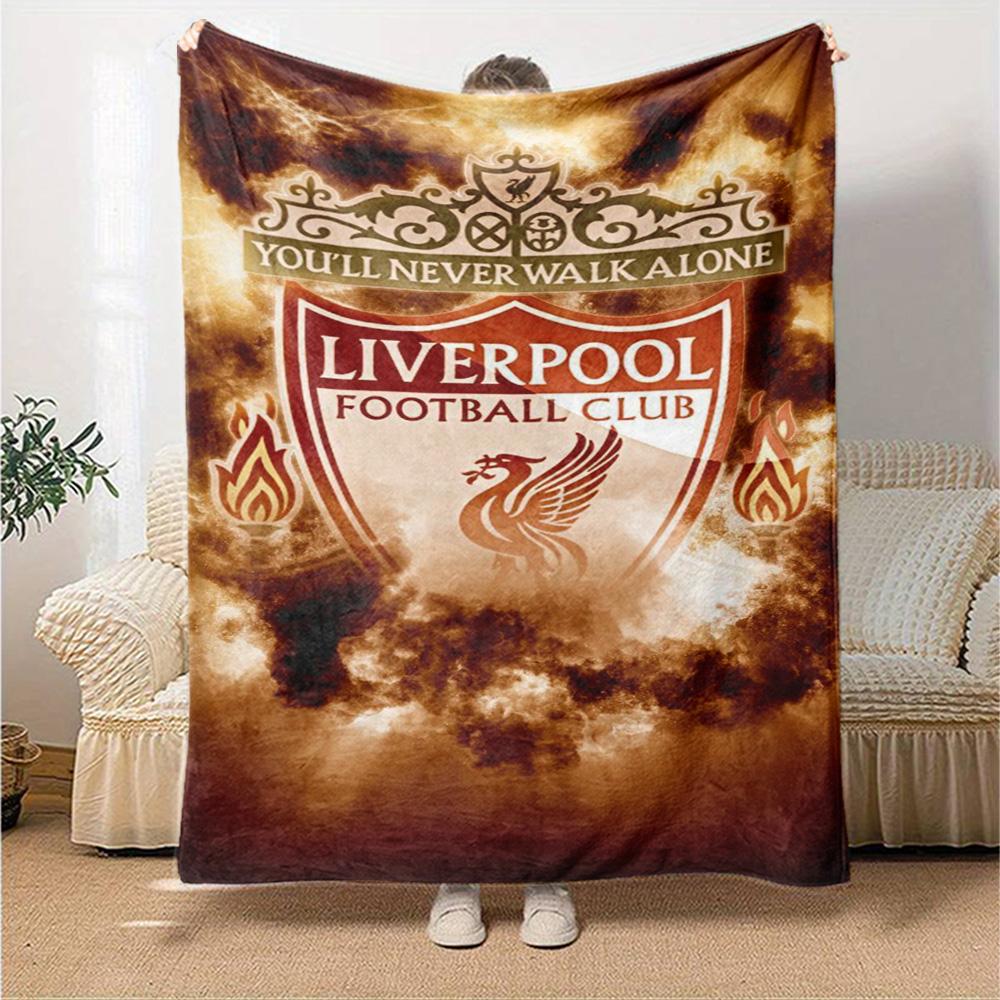 Liverpool Blanket Soft & Cozy Perfect for Couch Office Seaside for All Occasions Playful Design Ideal Gift For Birthday Valentine'S Day
